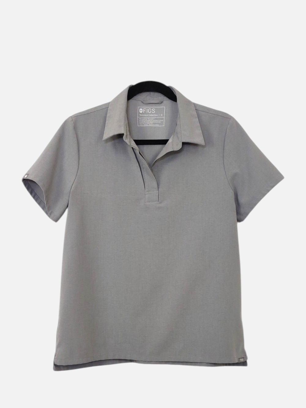Figs Dark Space Gray Nala Short Sleeve Scrub Top